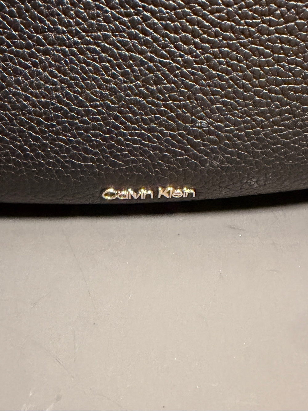 Calvin Klein Black Willow East/West Tote Shoulder Bag Silver Hardware - Picture 4 of 16